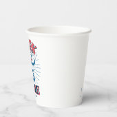 帽子をかぶった私の猫を見る 紙コップ (裏面)