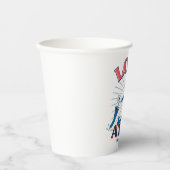 帽子をかぶった私の猫を見る 紙コップ (正面)