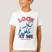 帽子をかぶった私の猫を見る Tシャツ (正面)