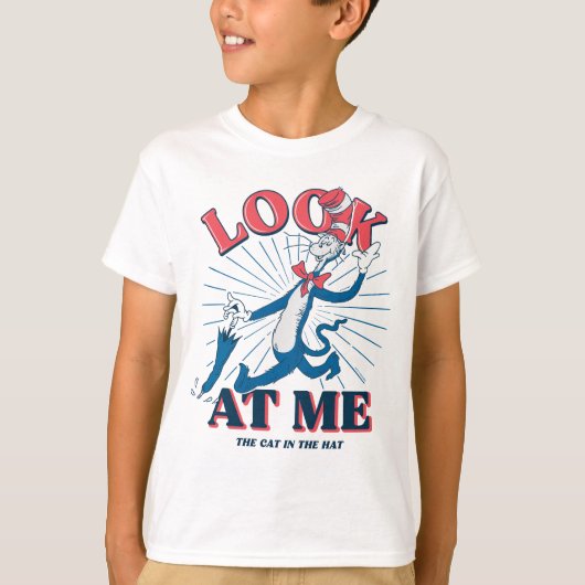 帽子をかぶった私の猫を見る Tシャツ (正面)