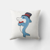 帽子をかぶった紳士のイルカ クッション (裏面)