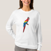 帽子をかぶった紳士のオウム Tシャツ (正面)