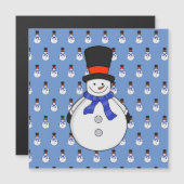 帽子をかぶった雪だるま (正面/裏面)