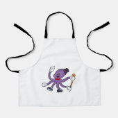帽子をかぶった魔術師としてのタコ エプロン (正面)