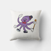 帽子をかぶった魔術師としてのタコ クッション (裏面)