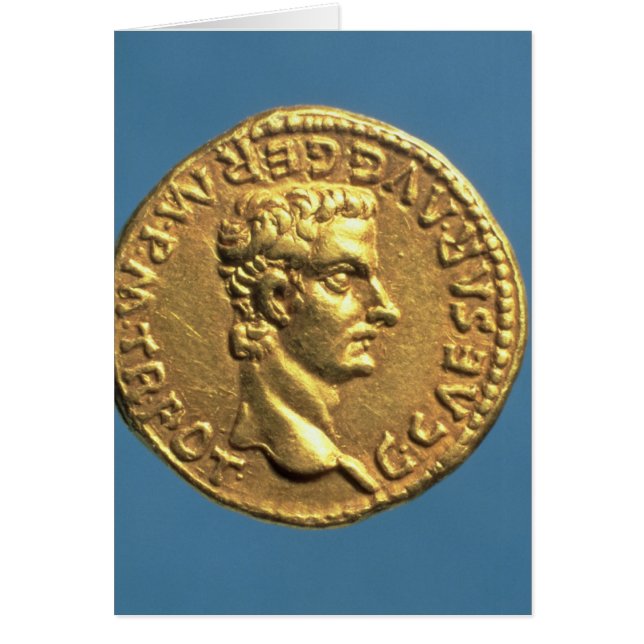 帽子をかぶらずにCaligulaのAureus (正面)