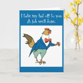 帽子を取って カード (黄色い花)