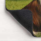 帽子を持つシェットランド・シープドッグ マウスパッド (コーナー)