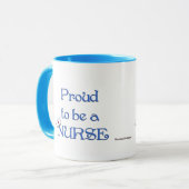 帽子を持つナースがまたはあること誇りを持った マグカップ (正面左)