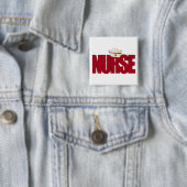 帽子を持つナースBIGRED 缶バッジ (インサイチュ)