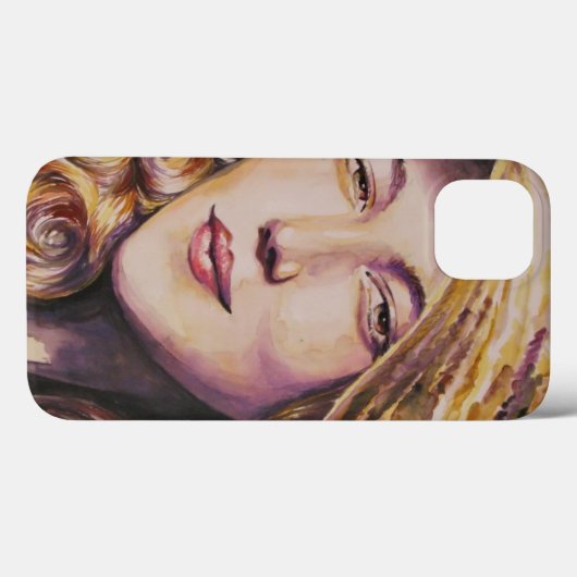 帽子を持つ女性 Case-Mate iPhoneケース (裏面 (横))