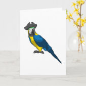 帽子を被った海賊のようなパラオット カード (黄色い花)