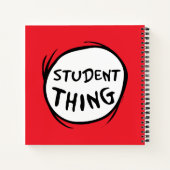 帽子を被った猫 シング・ワン シング・ツー 生徒のシンク ノートブック (裏面)