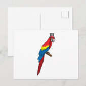 帽子を被った紳士としてのパラット ポストカード (正面/裏面)