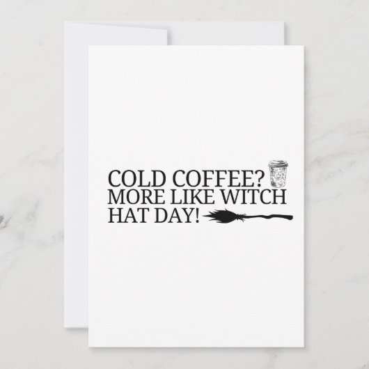 帽子を透かす 招待状 (正面)