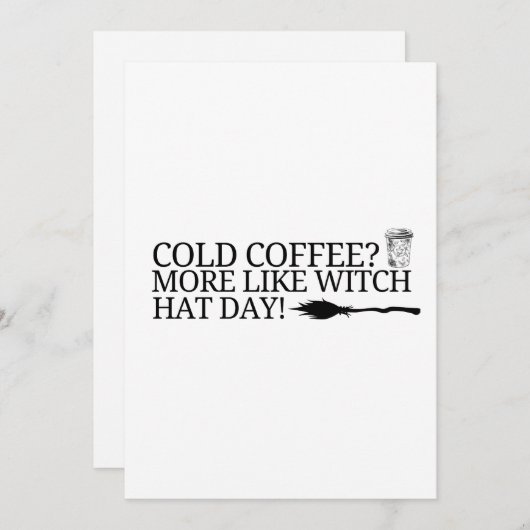 帽子を透かす 招待状 (正面/裏面)