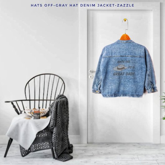 帽子オフグレー帽子 デニムジャケット