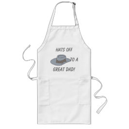 帽子オフグレー帽子 ロングエプロン