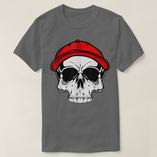帽子カッコいいをかぶった赤い帽子 Tシャツ (デザイン正面)