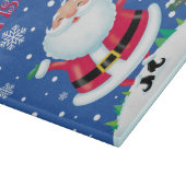 帽子クリスマスのガラスまな板のために カッティングボード (角)