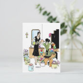 帽子ショッピング ポストカード (スタンド正面)