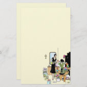 帽子ショッピング 便箋 (正面/裏面)