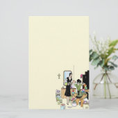 帽子ショッピング 便箋 (スタンド正面)