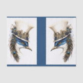 帽子デコッページのスティームパンクピーコックLR 135 薄葉紙 (正面)