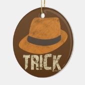 帽子トリックのサッカーのクリスマスのオーナメント セラミックオーナメント (左)