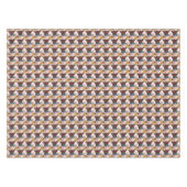 帽子パターンを持つブタ テーブルクロス (正面(横))