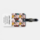 帽子パターン|を持つブタはあなたの名前を加えます ラゲッジタグ (裏面横)