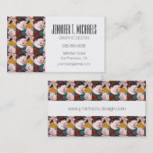 帽子パターン|を持つブタはあなたの名前を加えます 名刺 (正面/裏面)