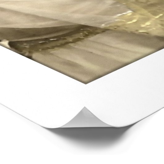 帽子ビクトリアンのビーズのドレス ポスター (角)