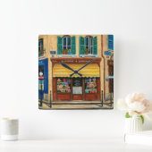 帽子フランスの・財布ショップ スクエア壁時計 (ホーム)