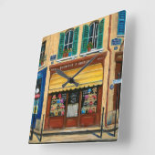 帽子フランスの・財布ショップ スクエア壁時計 (傾斜)