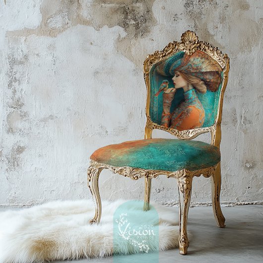 帽子ポートレートアートの時代を超越したウィスパーズバードレディ 薄葉紙