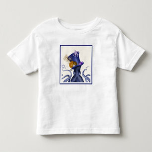 帽子付き航海のタコ トドラーTシャツ