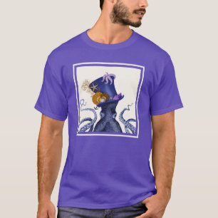帽子付き航海のタコ Tシャツ