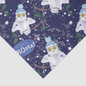 帽子付き雪フクロウ紙 薄葉紙 (詳細)