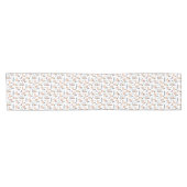 帽子及びスカーフのスキーパターンのラマ ショートテーブルランナー (横)