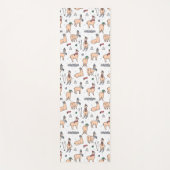 帽子及びスカーフのスキーパターンのラマ ヨガマット (正面)