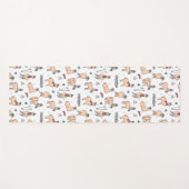 帽子及びスカーフのスキーパターンのラマ ヨガマット (正面(横))