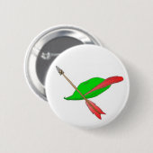 帽子及び矢 缶バッジ (正面&裏面)