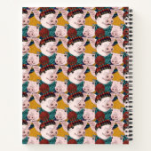 帽子型豚 |名前の追加 ノートブック (裏面)