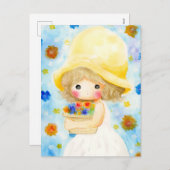 帽子大きいかな シーズンポストカード (正面/裏面)