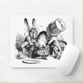 帽子屋およびヤマネを浸す3月のノウサギ マウスパッド (マウス)