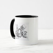 帽子屋および3月のノウサギ マグカップ (正面左)