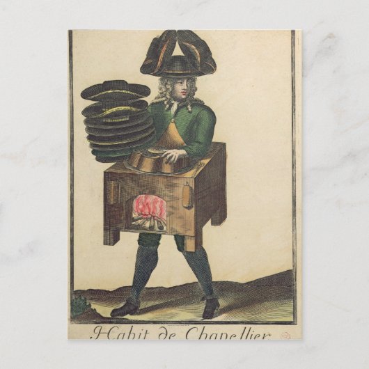 帽子屋さんの衣装 ポストカード (正面)