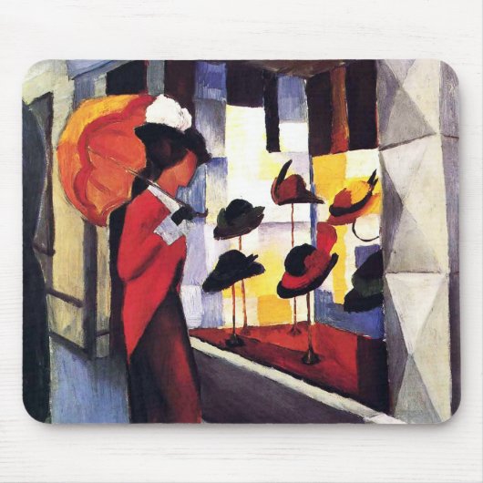 帽子屋さん威厳があるMacke マウスパッド (正面)