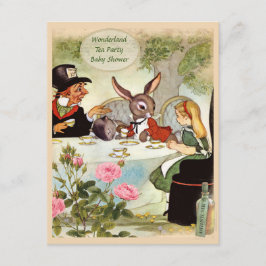 帽子屋のお茶会のベビーシャワー 招待状